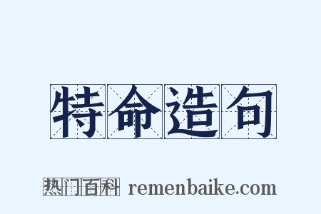 特命造句是什么意思的图片